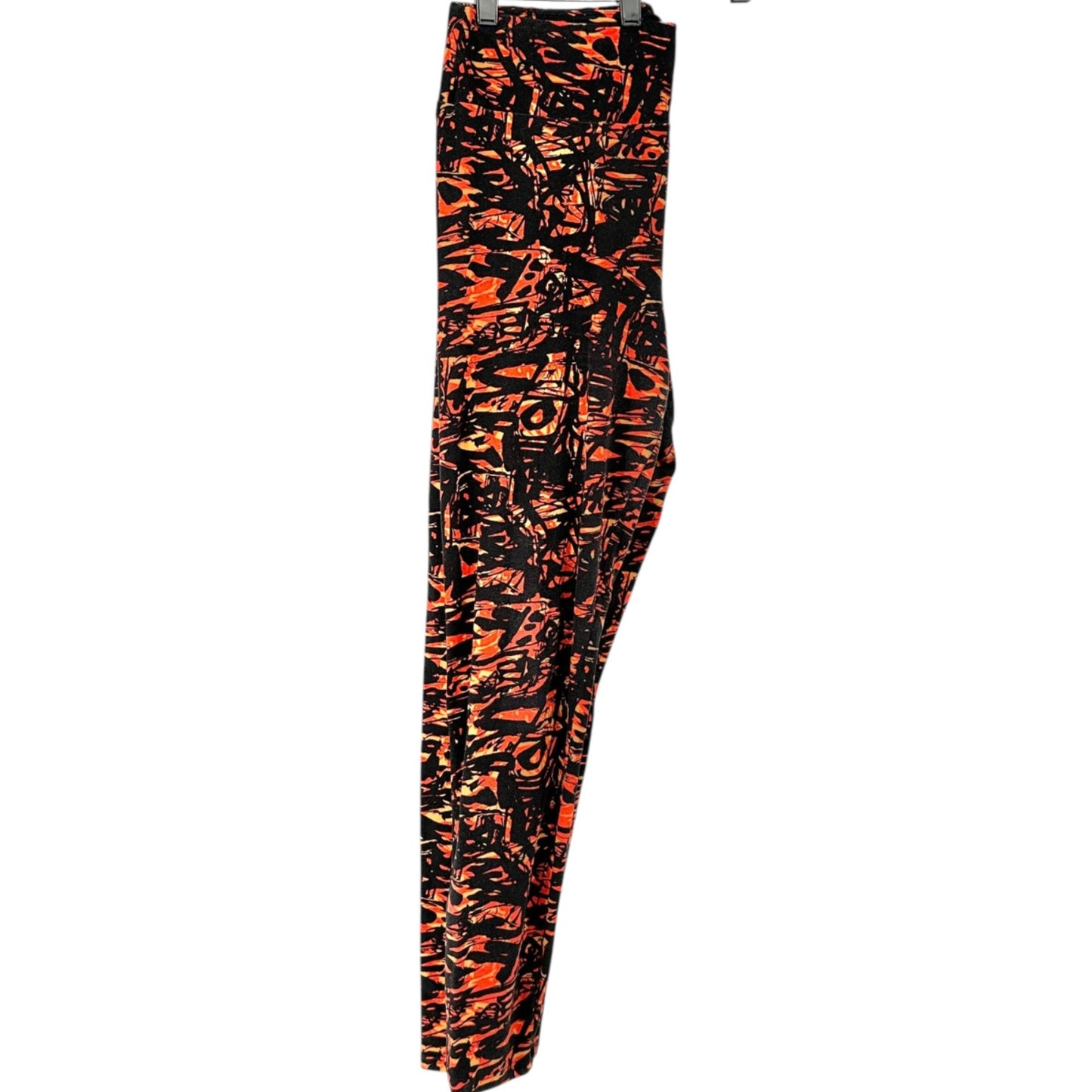 LuLaRoe Leggings Womens Tall and Curvy Black Orange Yellow Size 12-22 Halloween