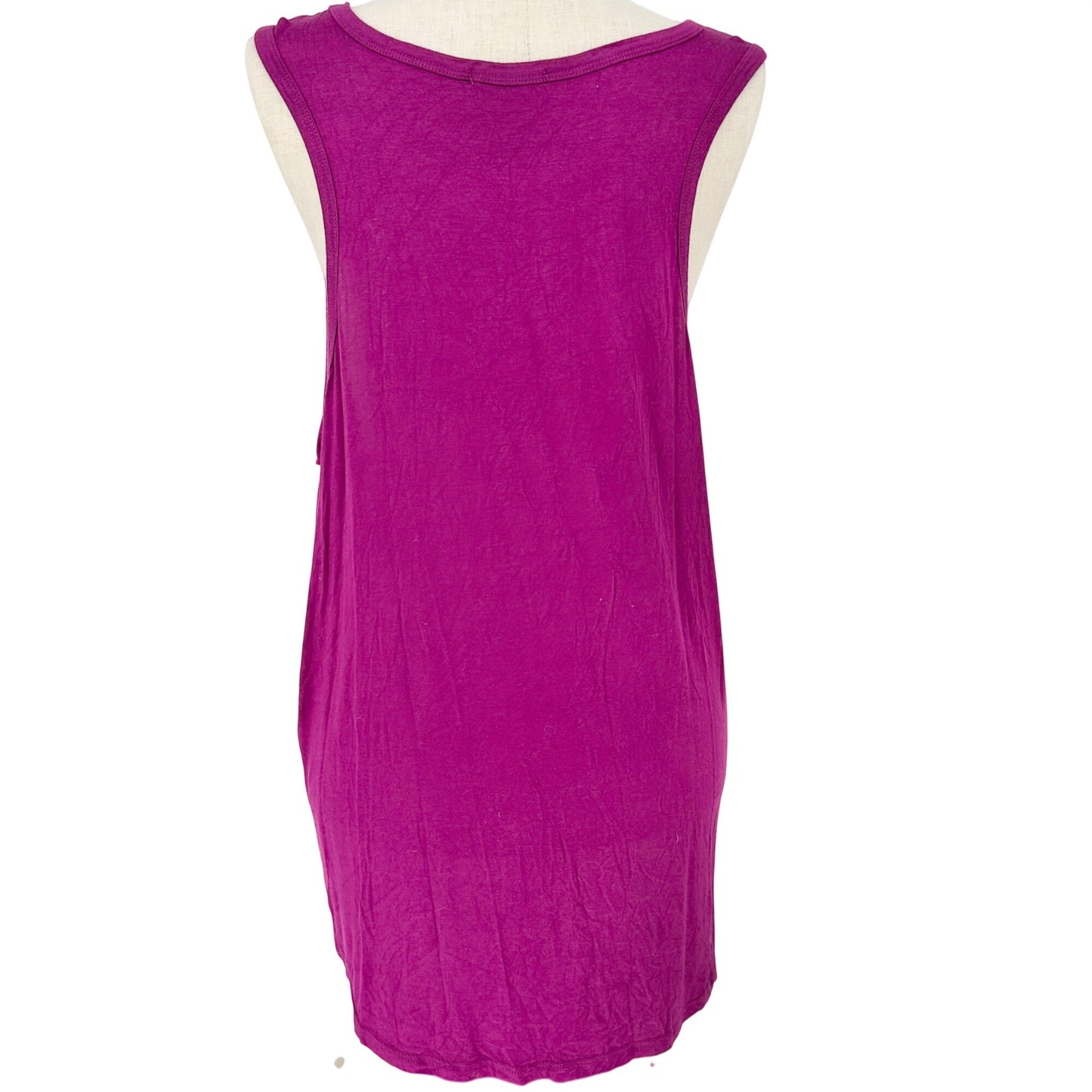 Womens 3X Purple Tank Nightshirt Modal Blend Sleeveless 78 & Sunny Sleepwear