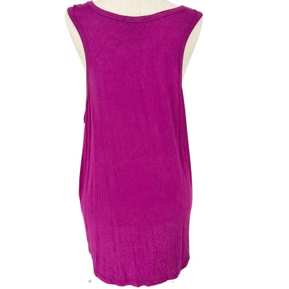 Womens 3X Purple Tank Nightshirt Modal Blend Sleeveless 78 & Sunny Sleepwear