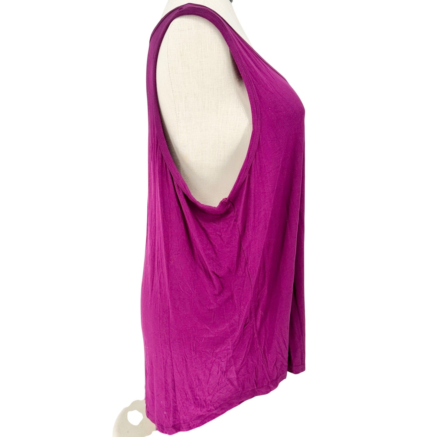 Womens 3X Purple Tank Nightshirt Modal Blend Sleeveless 78 & Sunny Sleepwear