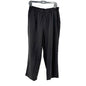 Womens Stretch Pants 16WS Black Wide Leg Polyester Rayon Blend Croft & Barrow