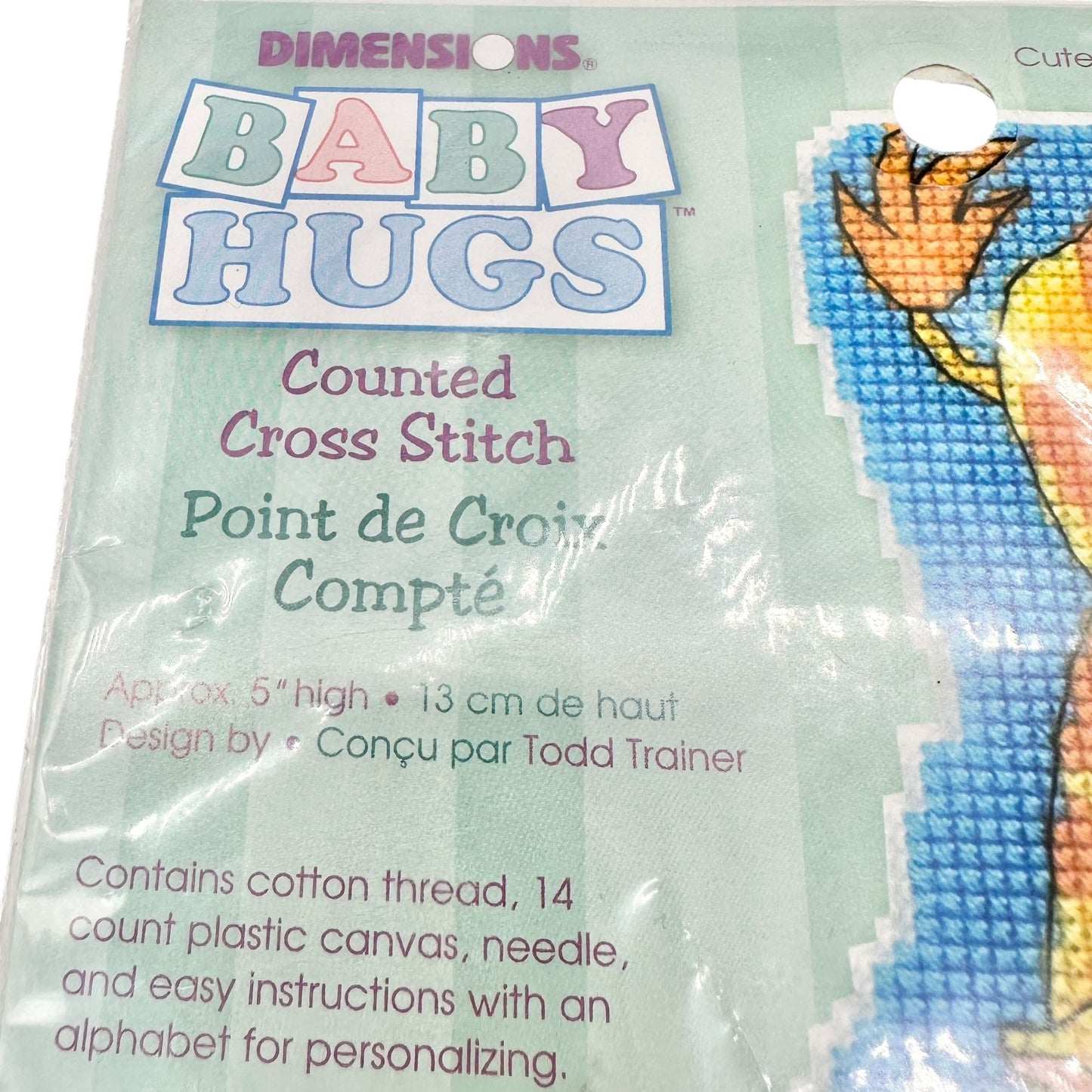 Dimensions Baby Hugs Counted Cross Stitch Kit Cute Giraffe 72914 to Personalize