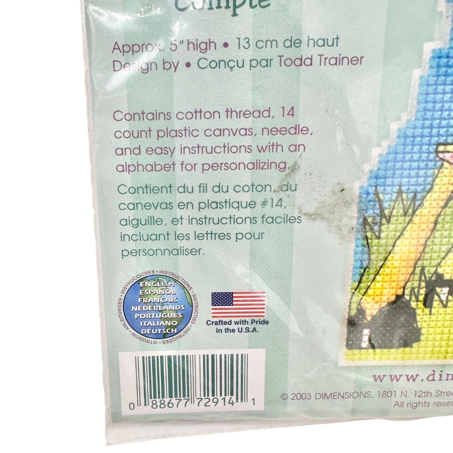 Dimensions Baby Hugs Counted Cross Stitch Kit Cute Giraffe 72914 to Personalize