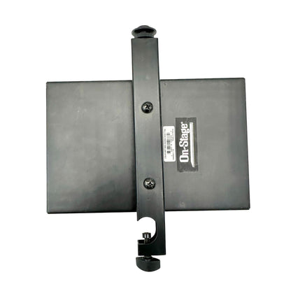 On Stage MST1000 Musicians Combo Accessory Tray With Clamp Mount Black 10x6