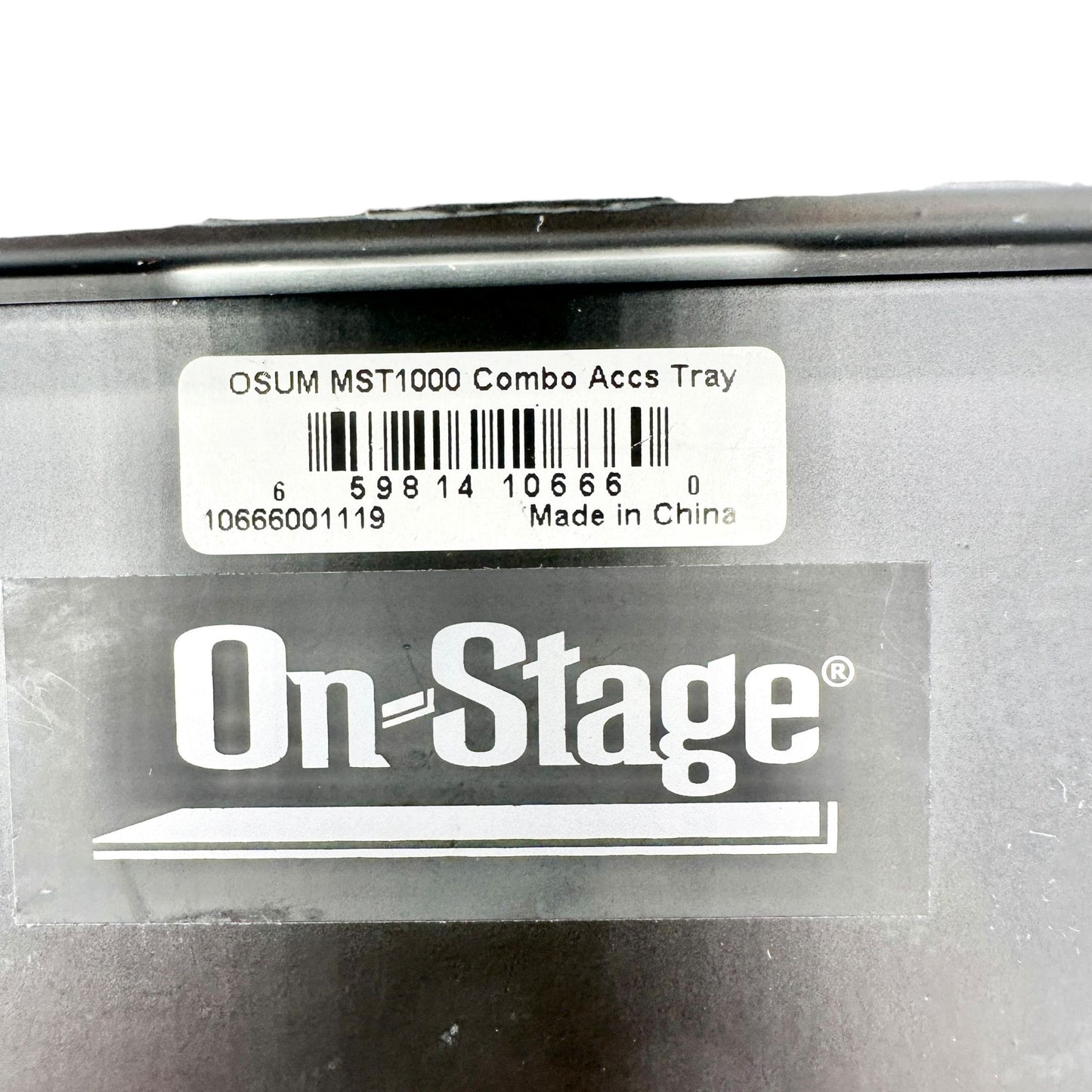 On Stage MST1000 Musicians Combo Accessory Tray With Clamp Mount Black 10x6