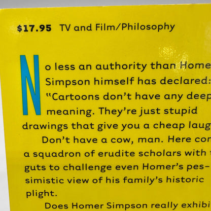 The Simpsons And Philosophy The Doh Of Homer Paperback Book -Irwin Conard Skoble