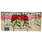 Arctic Holiday 6 Foot Felt Garland With Bells and Red Felt Bow Accents NEW