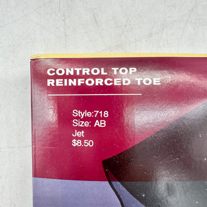 Hanes Silk Reflections Pantyhose Control Top 6pk Size AB Barely Black Cocoa Jet