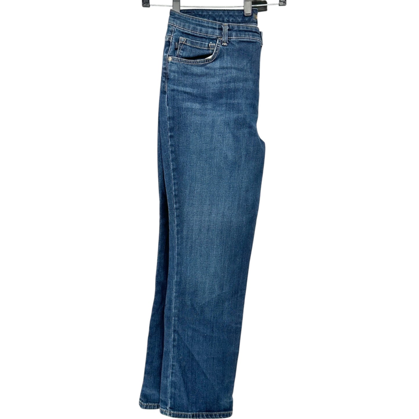 Lee Jeans Womens 18 Relaxed Fit Straight Leg High Rise Instantly Slim Blue Denim