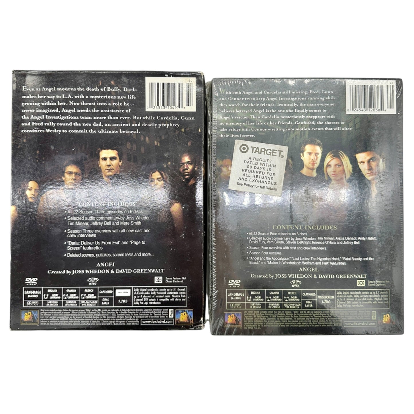 Angel Seasons 1-4 DVD Box Set Complete Series Collection David Boreanaz