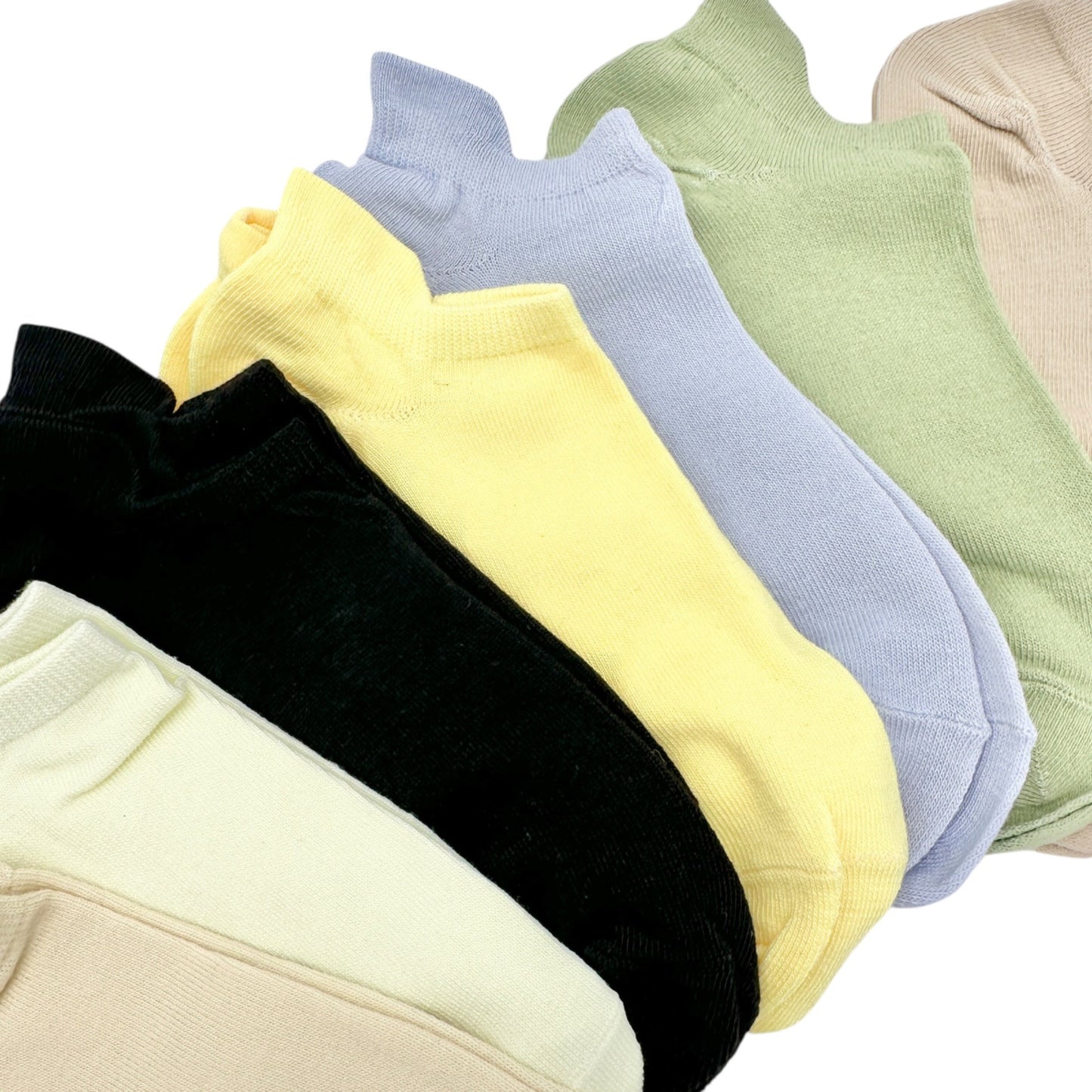Womens 10 Pack Set of Ankle Socks Multiple Colors Soft Knit Comfort Blend