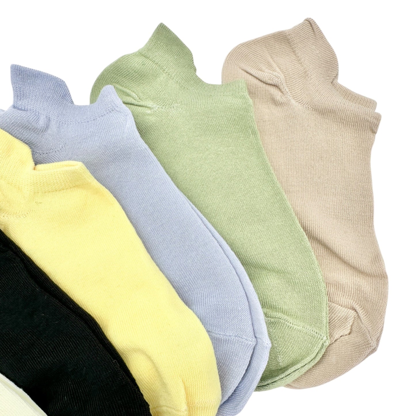 Womens 10 Pack Set of Ankle Socks Multiple Colors Soft Knit Comfort Blend