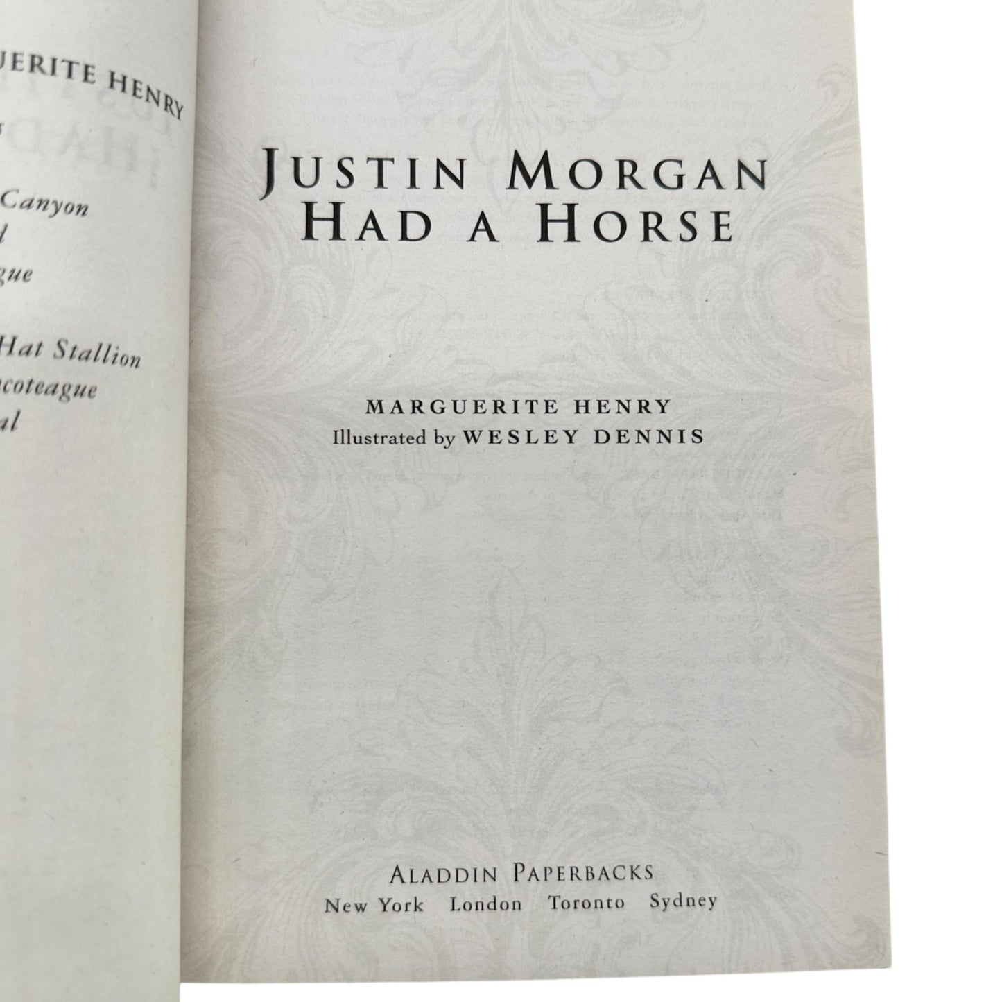 Marguerite Henry Book 3 Pack Mistys Twilight Sea Star Justin Morgan Had A Horse