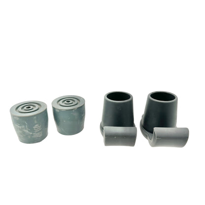 Walker Glider and Stopper Set Rubber Replacement Accessories 2 New 2 Used
