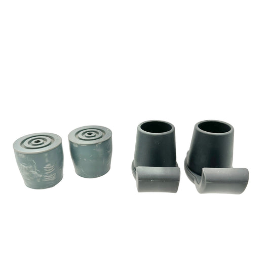 Walker Glider and Stopper Set Rubber Replacement Accessories 2 New 2 Used