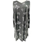 Lularoe Emily Dress Womens L Black White Butterfly Print LS Side Pockets Soft