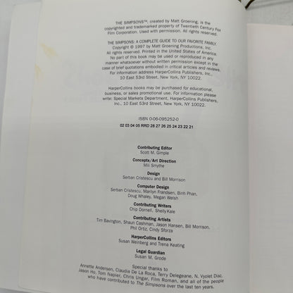The Simpsons A Complete Guide To Our Favorite Family Matt Groening 1997 Paperbck
