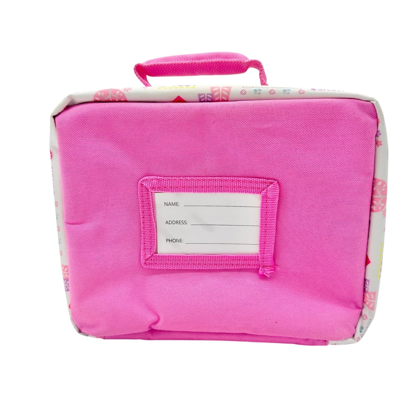 Disney Princesses Insulated Lunch Bag 10x7x3 Pink and White By Bioworld Zipper