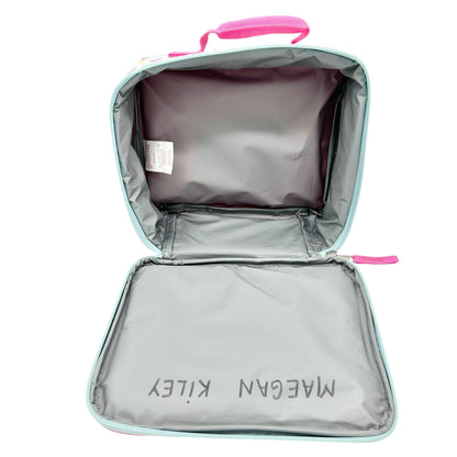 Disney Princesses Insulated Lunch Bag 10x7x3 Pink and White By Bioworld Zipper