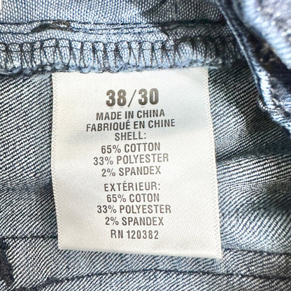 Ike Behar Jeans Mens 38x30 Dark Stone Wash Denim Cotton Blend Slim Fit Casual