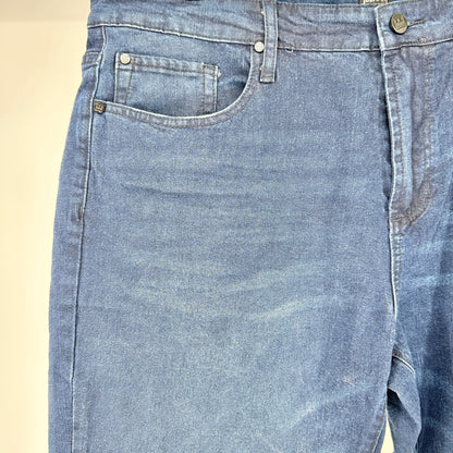 Ike Behar Jeans Mens 38x30 Dark Stone Wash Denim Cotton Blend Slim Fit Casual