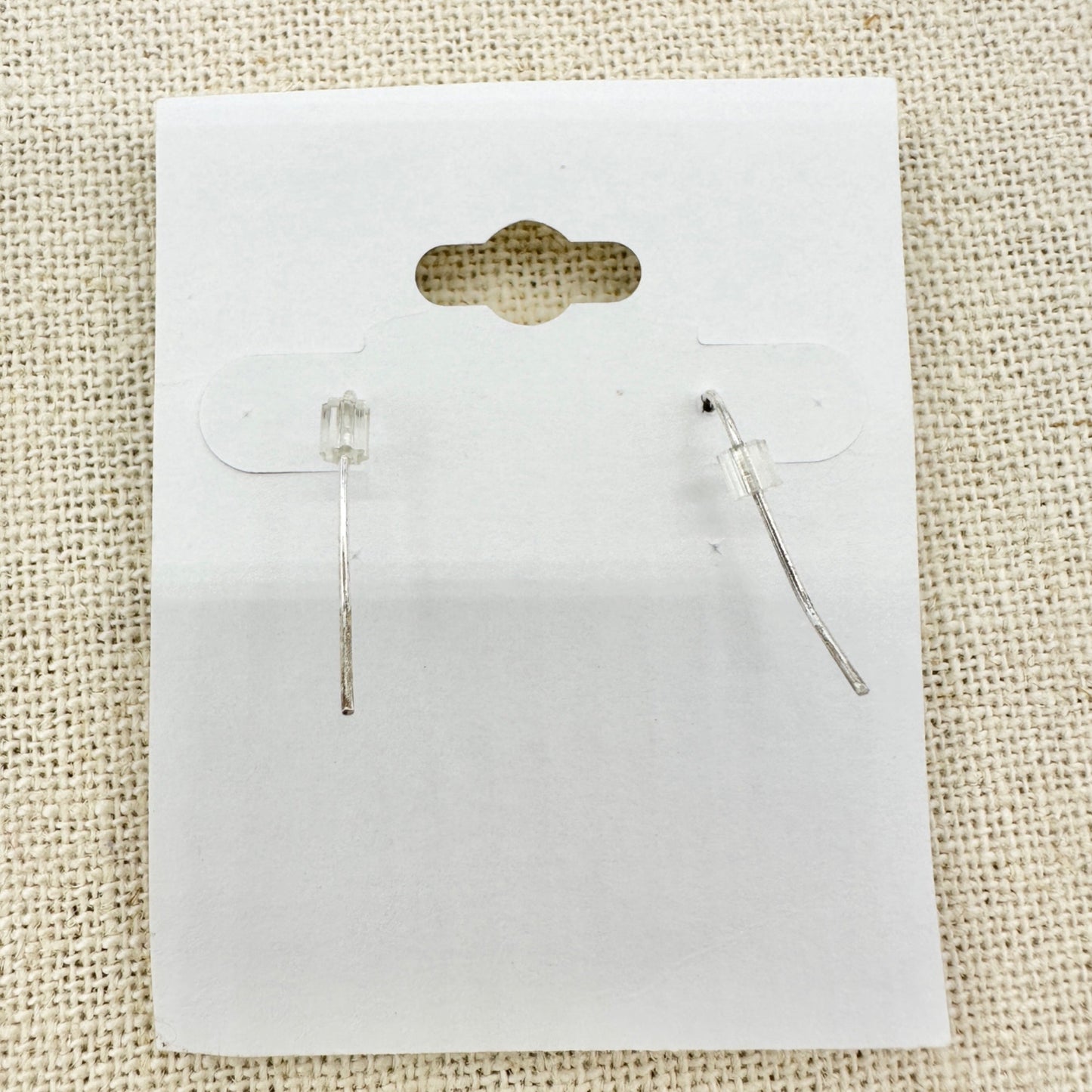 Set of 2 Pairs of Dangle Hook Earrings Silver Tone Filigree Textured Oval Clover