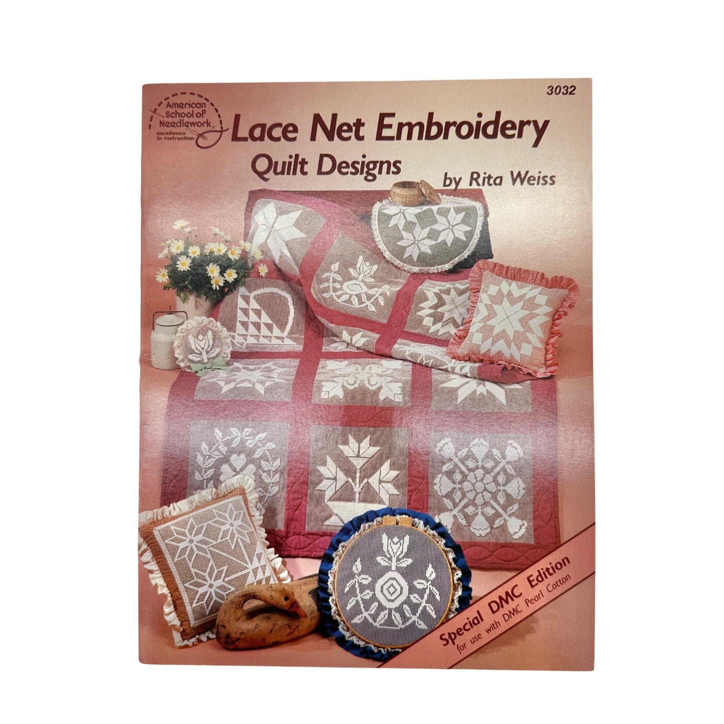 Vintage 1984 Lot of 8 Lace Embroidery and Net Darning Pattern Craft Books