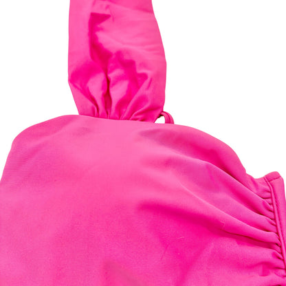 Time And Tru Pink V-Wire Bikini Top XL 16-18 Adjustable Straps 95% Recycled Poly