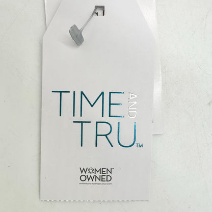 Time And Tru Pink V-Wire Bikini Top XL 16-18 Adjustable Straps 95% Recycled Poly