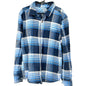 Sonoma Supersoft Button Up Shirt Boys Size 8 Blue Plaid Long Sleeves Cotton