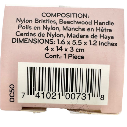 Daily Concepts Vegan Facial Dry Brush Nylon Bristles Beechwood Handle Skincare