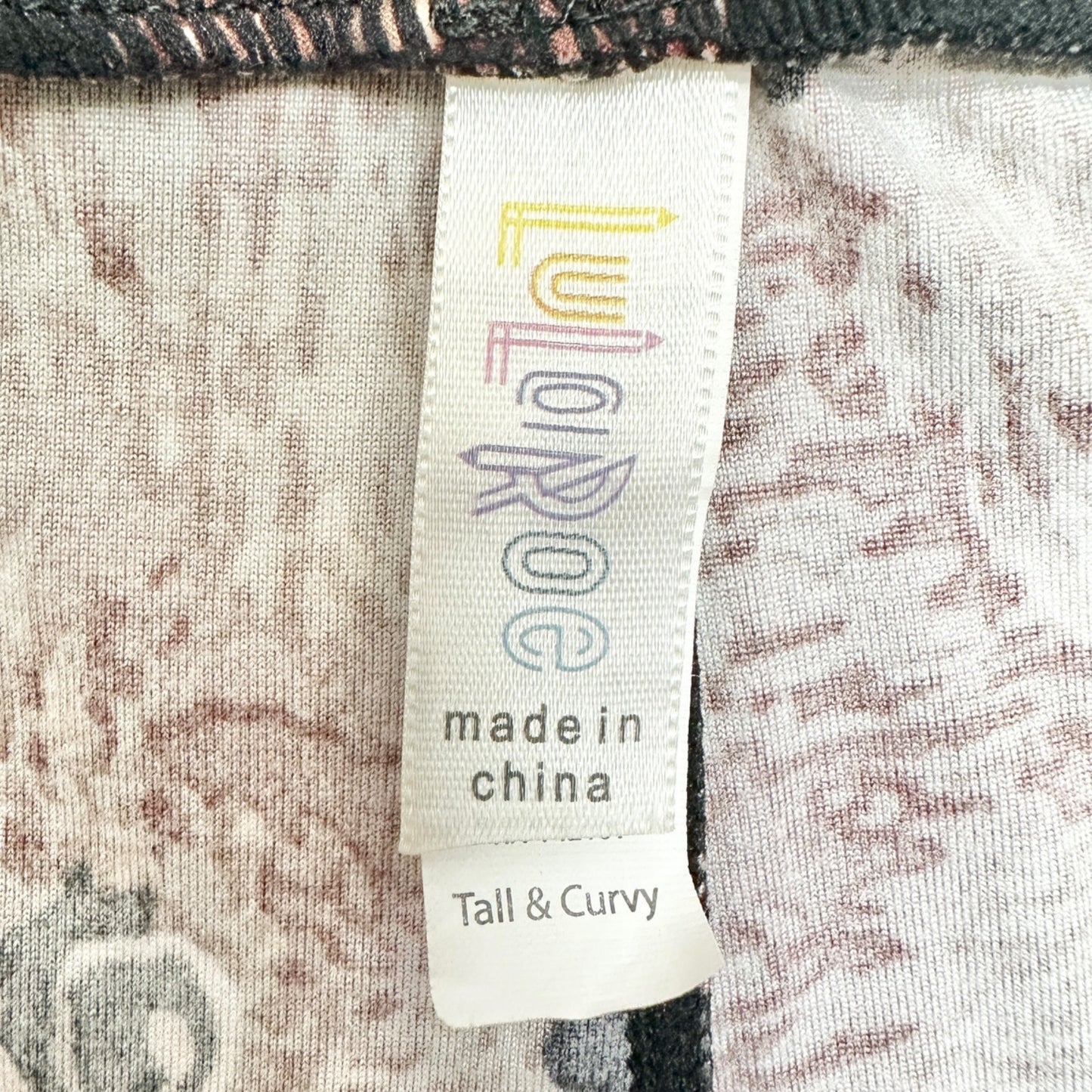 LuLaRoe Leggings Womens Tall & Curvy Black W/ Brown Squirrels Size 12-22 Soft & Stretchy