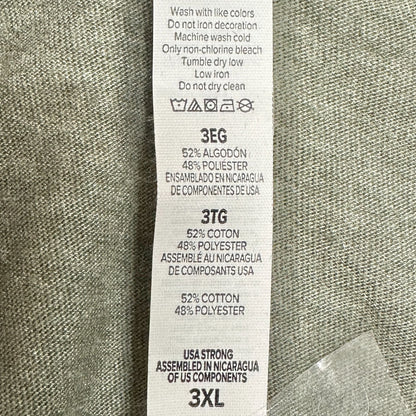 More Trees Less Assholes Alaska Graphic Tee 3XL Green Cotton Blend Bella+Canvas