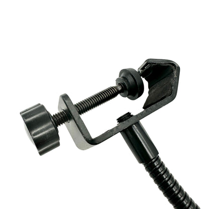 Microphone Pop Filter With Flexible Gooseneck And Adjustable Clamp