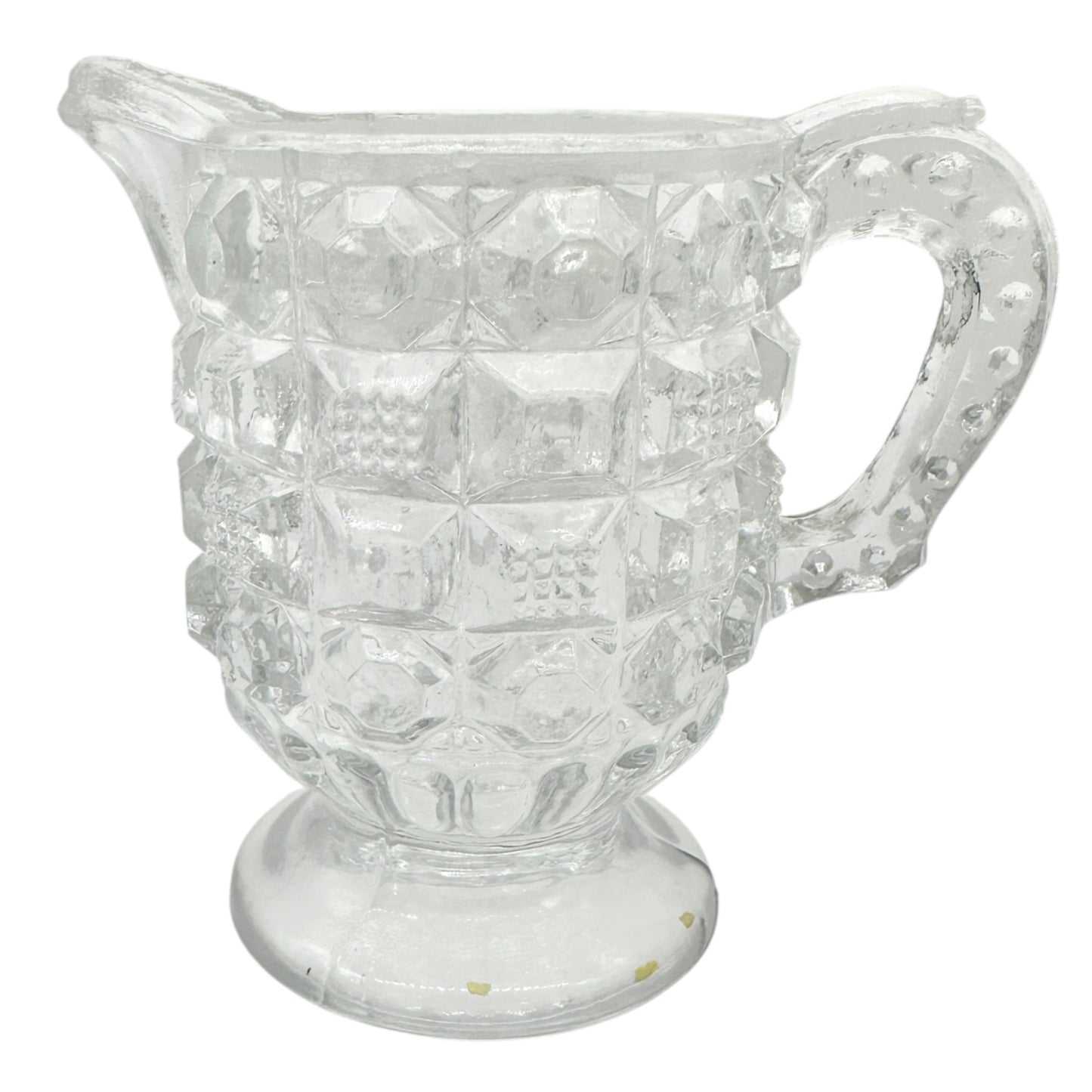 Tappan 4-Piece Clear Glass Childs Table Set TS-53 Intricate Pattern Design 2.5"H