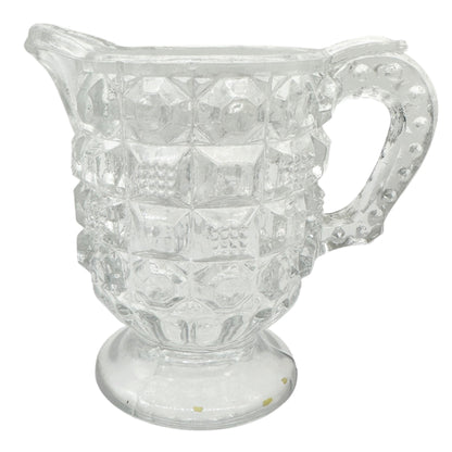 Tappan 4-Piece Clear Glass Childs Table Set TS-53 Intricate Pattern Design 2.5"H