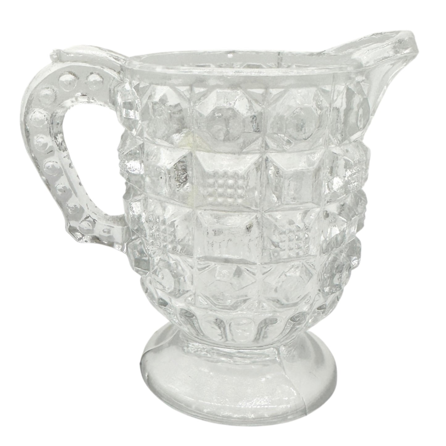 Tappan 4-Piece Clear Glass Childs Table Set TS-53 Intricate Pattern Design 2.5"H