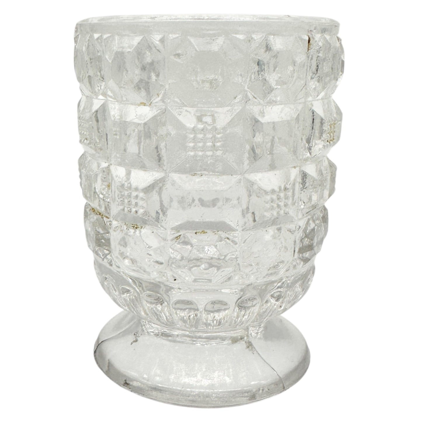 Tappan 4-Piece Clear Glass Childs Table Set TS-53 Intricate Pattern Design 2.5"H