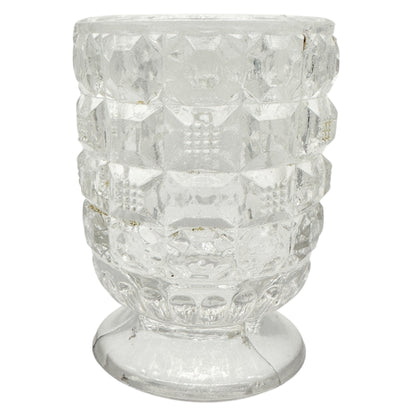 Tappan 4-Piece Clear Glass Childs Table Set TS-53 Intricate Pattern Design 2.5"H