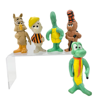 Vintage 1969 Pogo Cartoon Rubber Figures Set Of 5 Collectibles 5-6 inches Tall