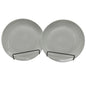Set Of 2 White China Dinner Plates 9-Inch Diameter Classic Minimalist Design