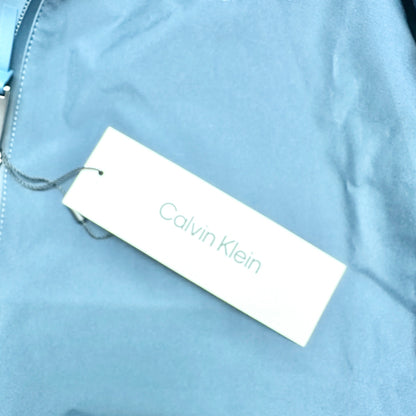 Calvin Klein Hooded Jacket Mens XL Blue Full Zip Long Sleeve Polyester NWT