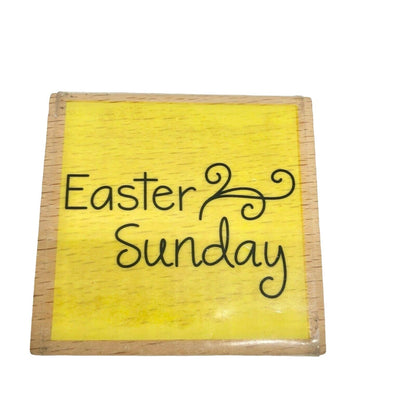Easter 2 Piece Stamp Bundle Egg Hunt Sunday Script Crafting Decorating