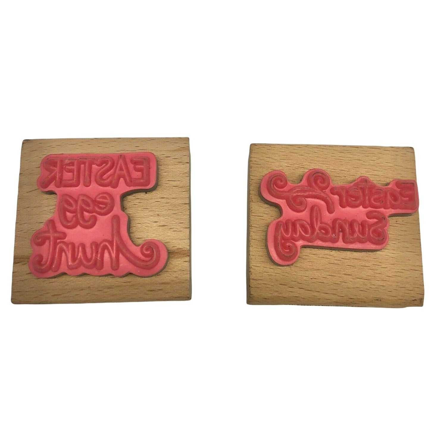 Easter 2 Piece Stamp Bundle Egg Hunt Sunday Script Crafting Decorating