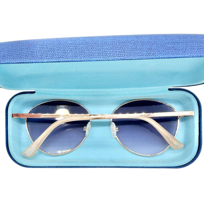 Kenneth Cole Reaction Sunglasses Oval Rose Gold Frame Purple Gradient Lenses New