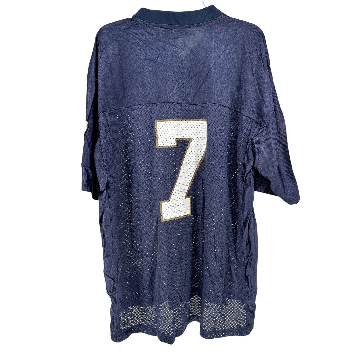 Adidas Notre Dame Football Jersey Mens XL Navy No 7 Mesh Team Sportswear