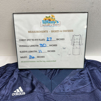 Adidas Notre Dame Football Jersey Mens XL Navy No 7 Mesh Team Sportswear