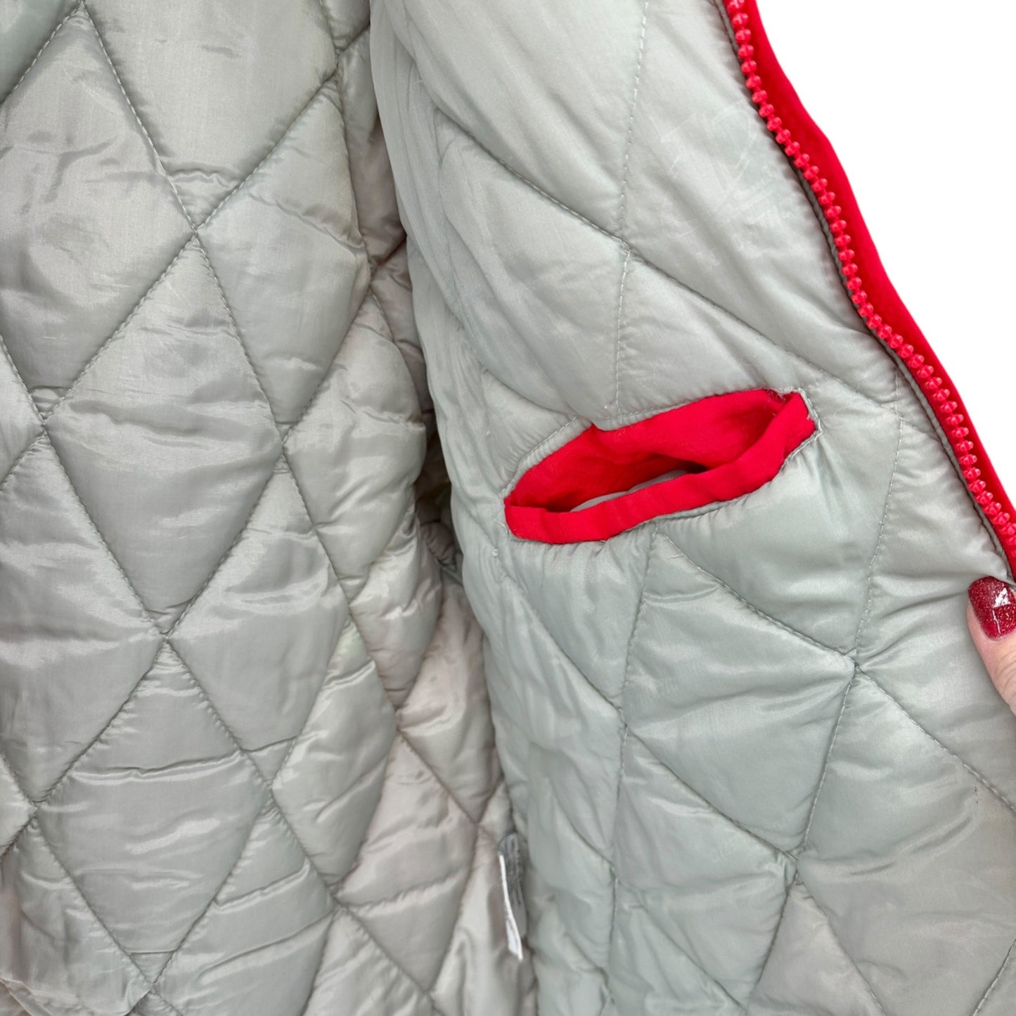 Ohio State Buckeyes L Red Puffer Jacket With Hood & Logo Athletic Branding