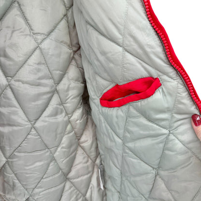 Ohio State Buckeyes L Red Puffer Jacket With Hood & Logo Athletic Branding