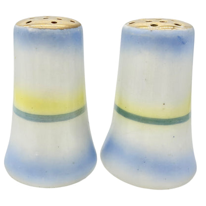 Hand-Painted Vintage Japanese Salt and Pepper Shakers With Sailboat Design